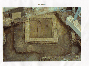 Celtic temples were derived from Greek temple design. This is the excavation site of a Celtic temple.